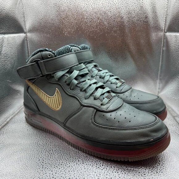 Size 12 Nike Air Force 1  Sprm Mx 07 Mid Gray Mens Lace-Up‎ Sneaker 316665-321 - Picture 1 of 14